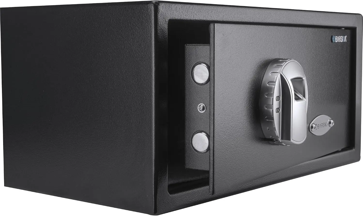 AX11224 Biometric Fingerprint Security Home Safe Box 0.79 Cubic Ft, Black | Biometric fingerprint lock with mounting hardware an