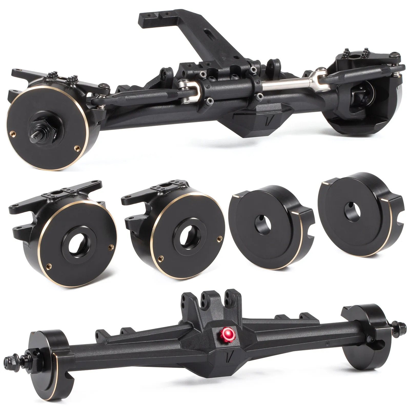 

Vanquish Brass Steering Knuckle Counterweight Upgrade Parts For Vp H10 Optic Vanquish Portal Axle Rc Crawler Truck