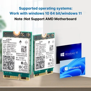 Fenvi-Adapter Wireless Network, BE200 WiFi 7-Karte, BE200NGW für Bluetooth 5.4 Tri Band, 2,4 g, 5G, 6GHz, M.2, PC, Windows 10, 11, WiFi6e 6 Hauptverkäufe mit FI 7 - №6