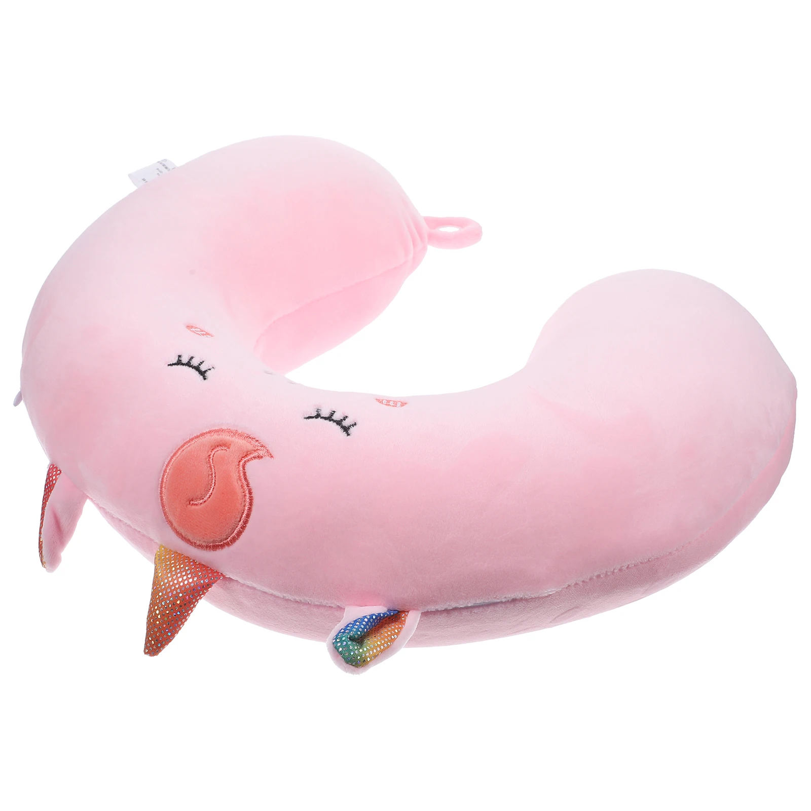 1 pz cuscino di supporto per il collo a forma di U cartone animato morbido cuscino da viaggio sollievo dal dolore al collo per bambini confortevole