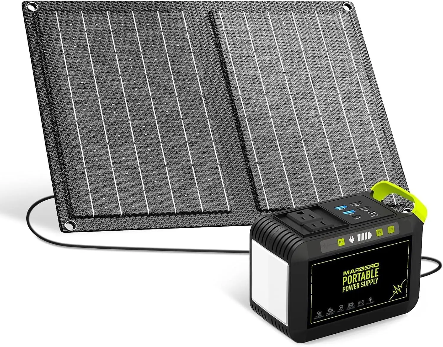 

88.8Wh Solar Generator with 21W Solar Panel Included Portable Power Station 80W 110V 120W Max for Camping Outdoor Hiking Fishing