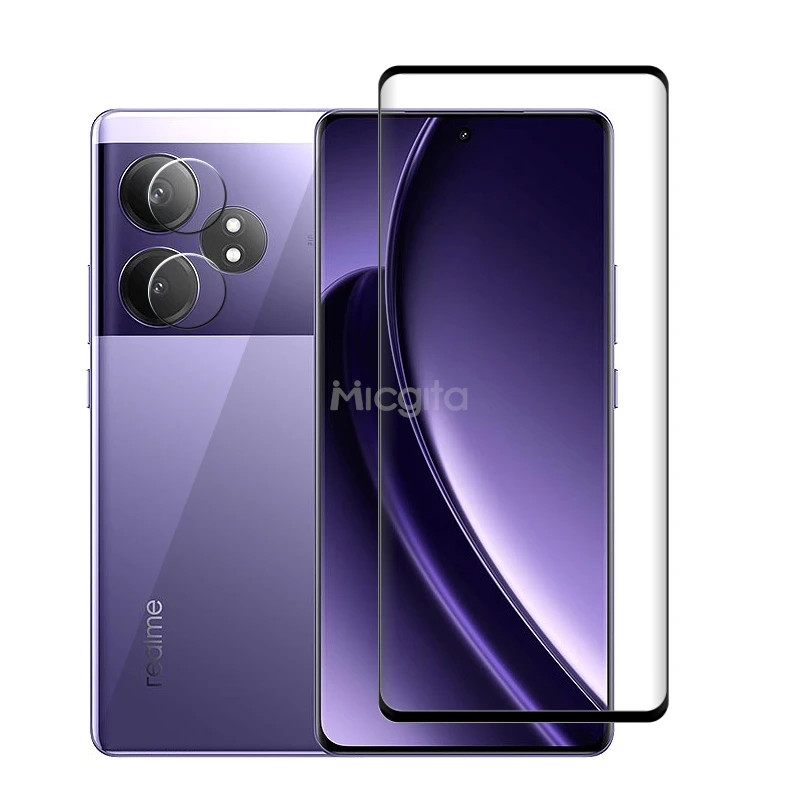 9D Curved Tempered Glass For Realme GT 6T GT Neo 6 Screen Protector Anti-Scratch For Realme GT 6T Soft Fiber Lens film