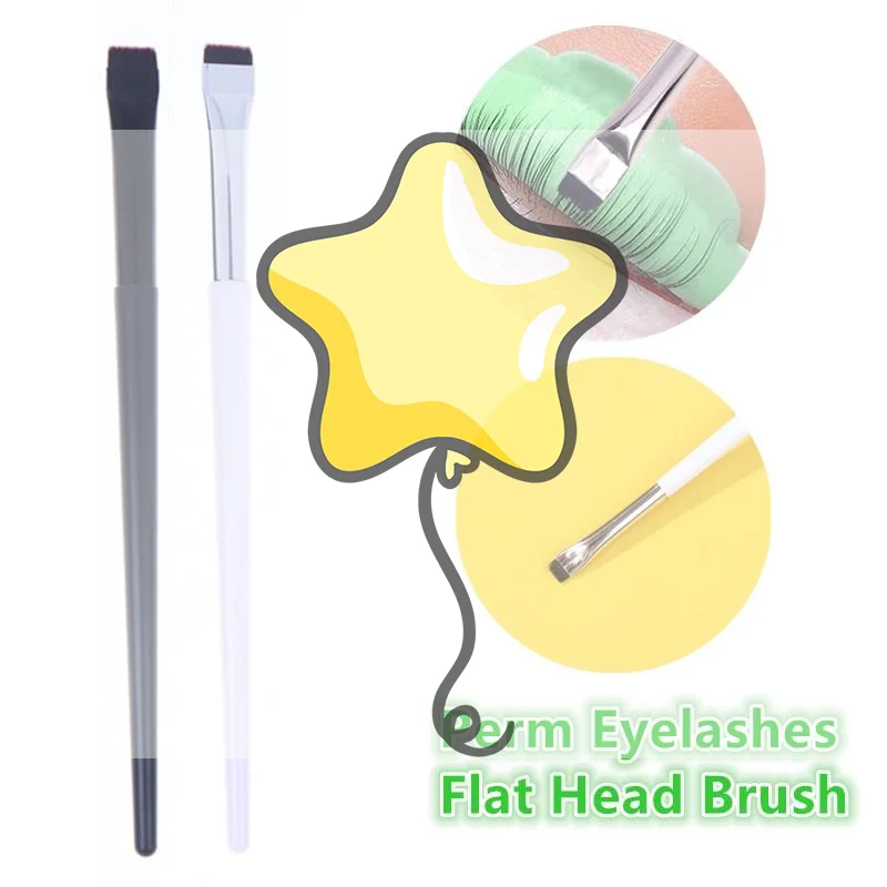 1 Pcs Flat Head Lash Perm Brush Eyelash Lamination & Lifting Tool Professional Separating Brush For Extensions Lift And Styling