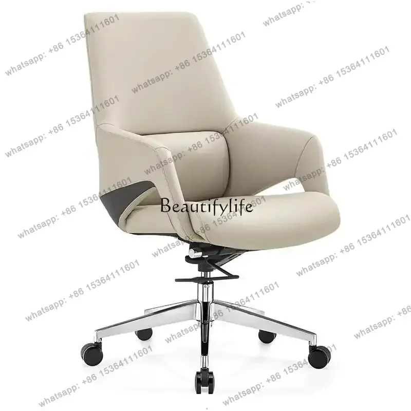 jj4 Italian minimalist book chair high-end microfiber leather leather home office chair can be lifted