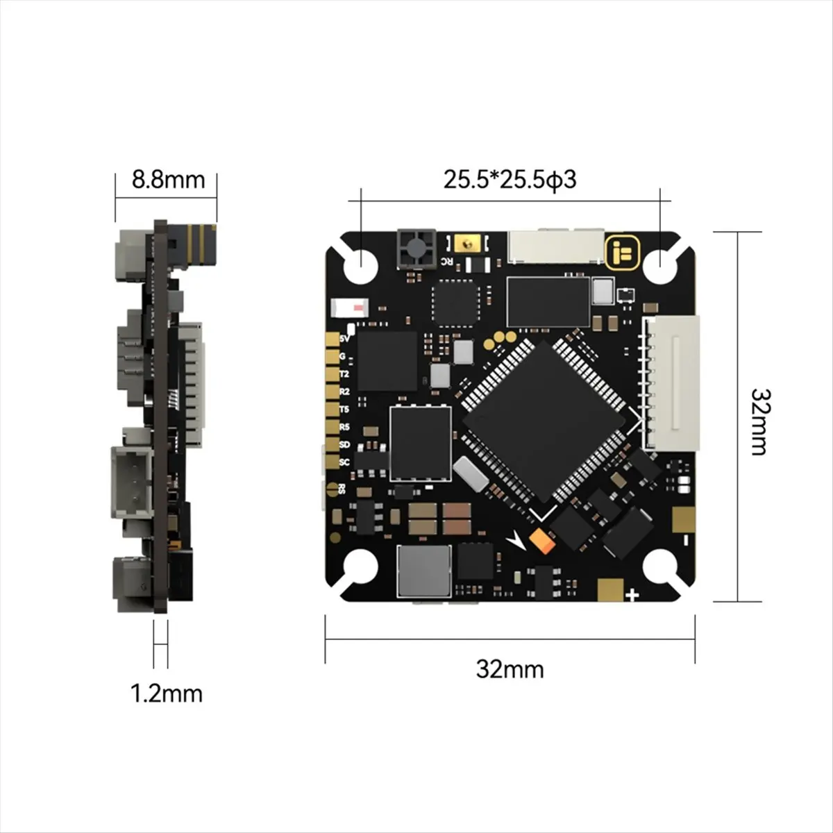 

(A30I) Borg 2 RX AIO F722 Flight Control BL32 32bit ESC 2-4S Lipo Built-in ELRS Receiver for RC FPV Freestyle Drone