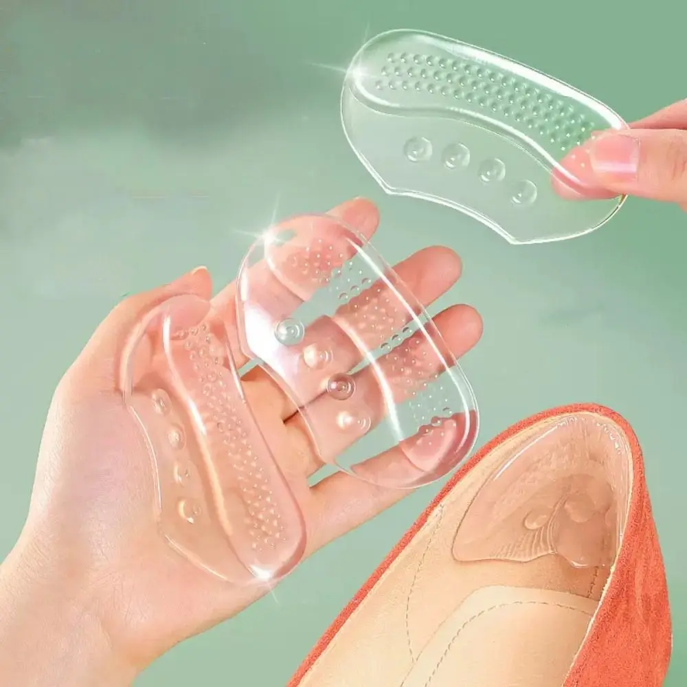 

Anti Abrasion Transparent Heel Grips Insoles Foot Care Pain Relief Silicone Heel Patch Silicone Increase Shoe Boot Pad Women