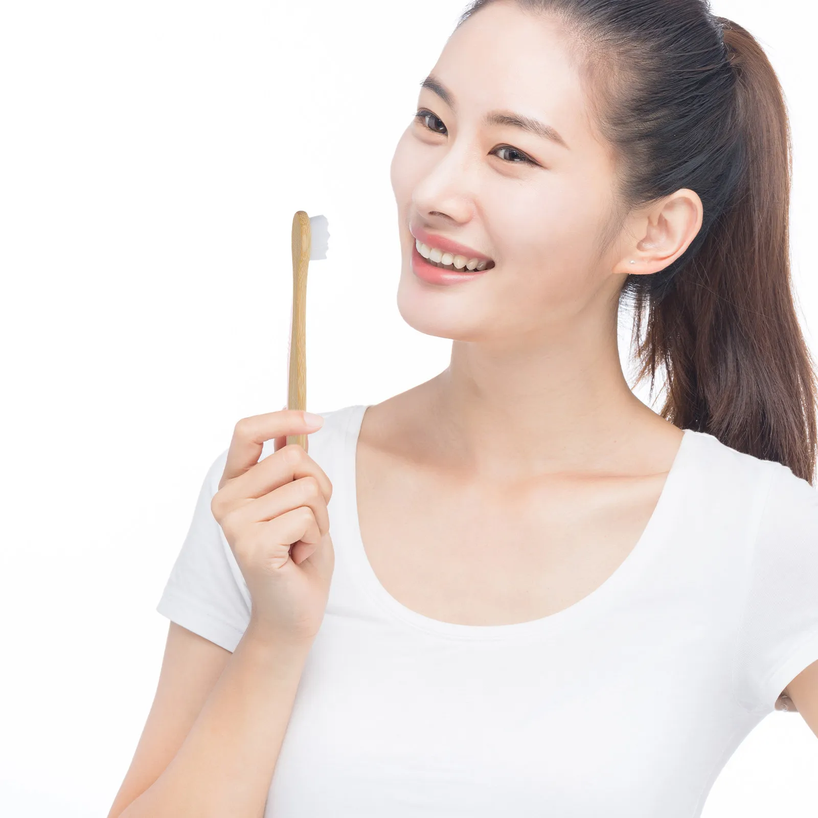 5Pcs Aesthetic Round Toothbrush for Adults Soft Medium Bristles Minimalist Style Gentle Care Travel Essential Portable Brush
