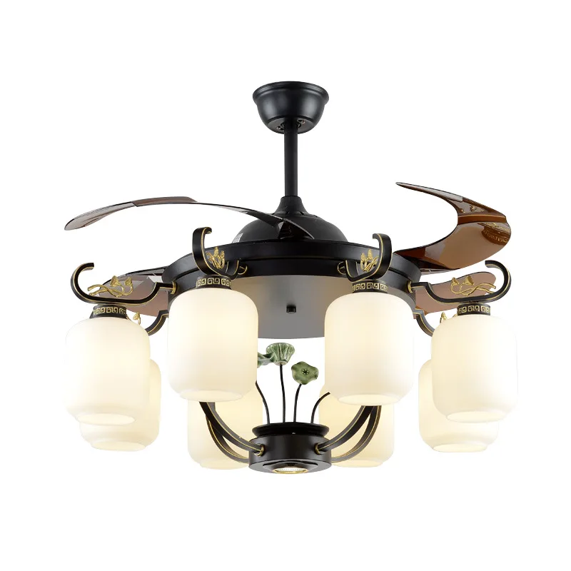 

Ceiling fan, lamp, new Chinese style, fan, living room, dining room, study