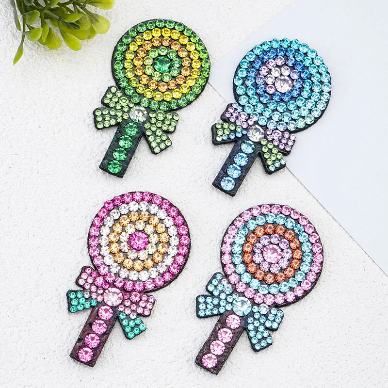 Patches Rhinestone Applique Sewing Decorative Badges Cute DIY For Clothing Jacket Backpack BX157