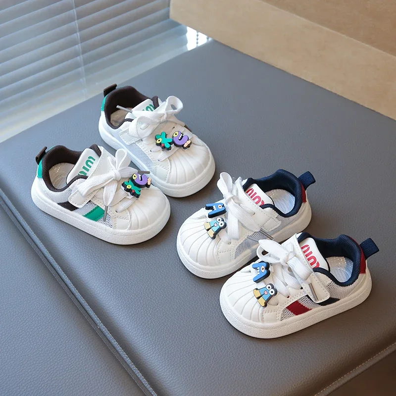 

2026 Повседневная обувь для мальчиков, детские спортивные туфли для девочек, весенне-осенние туфли для доски, детская обувь на мягкой подошве, спортивная обувь