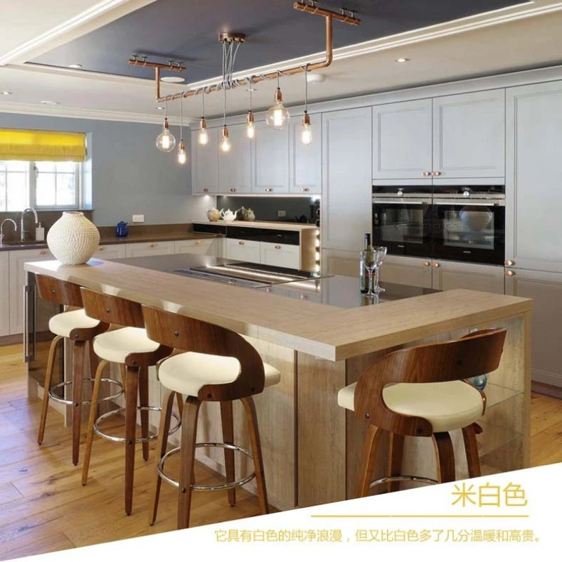 

Solid wood, bar chair, bar chair, backrest, high stool, front desk, cash register, household swivel chair