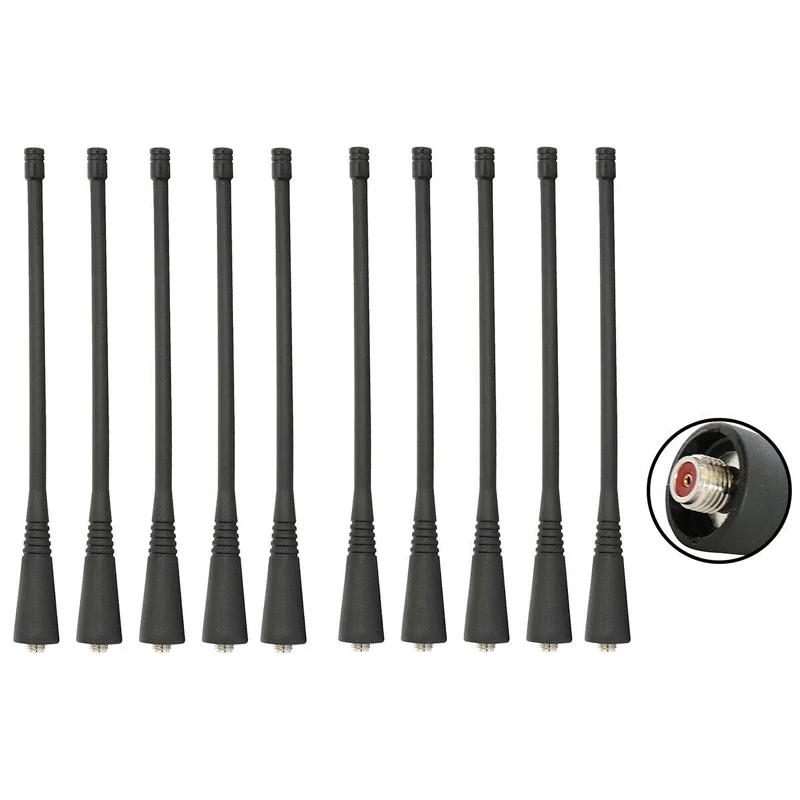 Antena de chicote flexível UHF para Vertex Standard, EVX534, EVX531, EVX571, EVX581, VX451, VX454, VX459, VX-451, 454, rádio, 10pcs