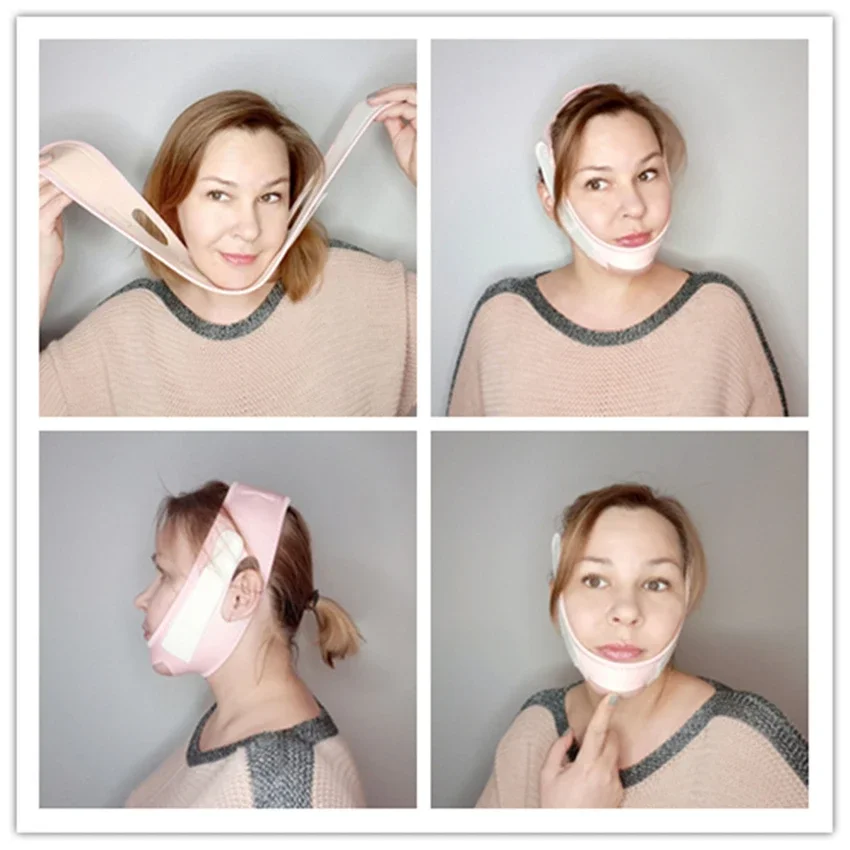 1pcs Anti Wrinkle Reduce Double Chin Bandage V Face Shaper Lift Massager Face Slimming Mask Belt Facial Massager Tool