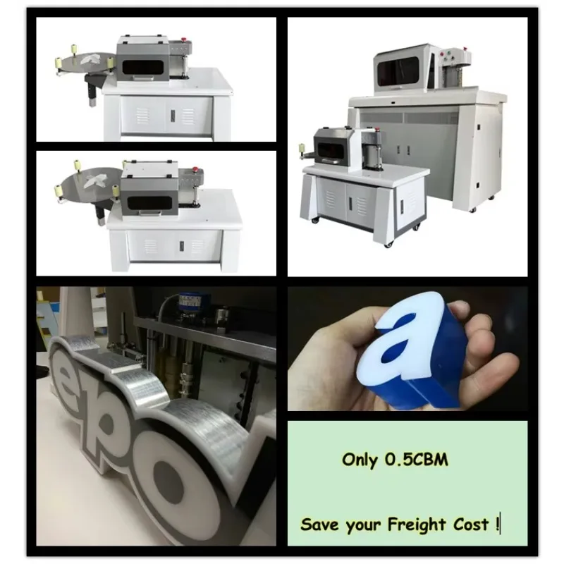 CNC التلقائي 3D علامة قناة إلكتروني بندر الألومنيوم الفولاذ المقاوم للصدأ آلة لافتات سبيكة حالة المحرك الأساسية مكون #4