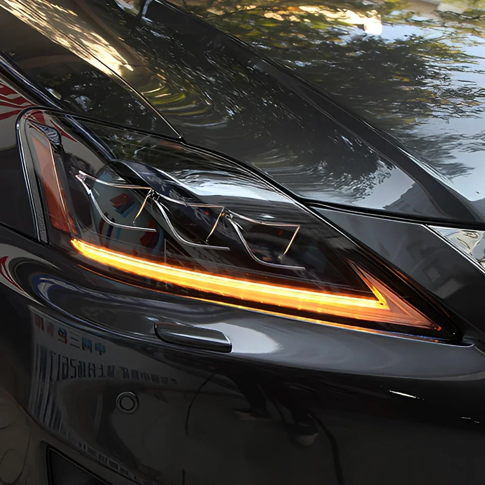 For Lexus IS200 IS220 IS250 IS250C IS300H 2006-2012 Car Front Headlight Assembly, Automatic Headlights, Three-Lens Accessories
