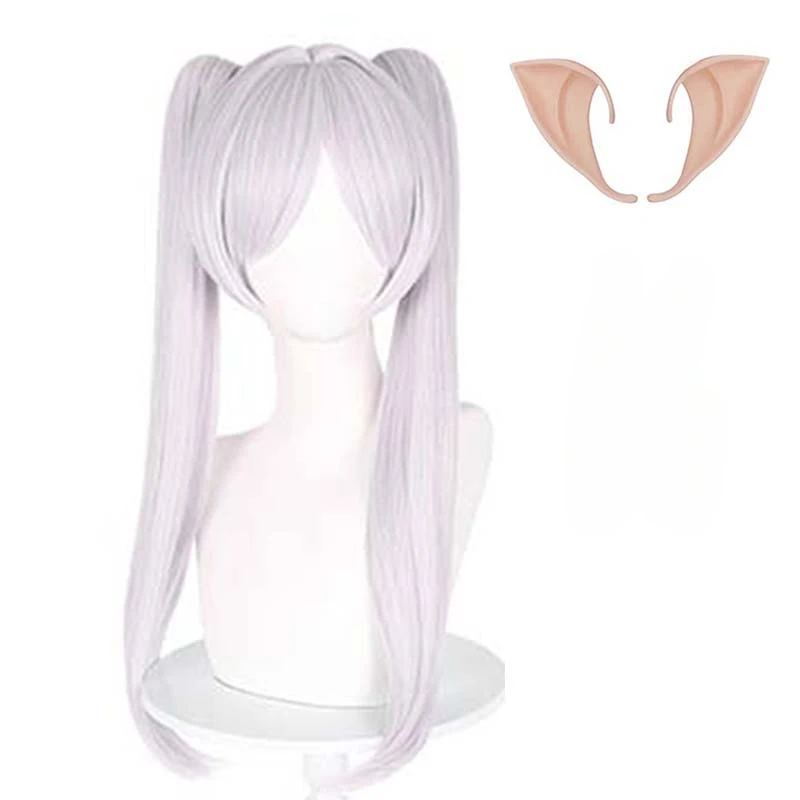 Anime Frieren Cosplay Wig Frieren Beyond Journey's End Himmel Hair Ears Halloween Party Wigs for Men Women