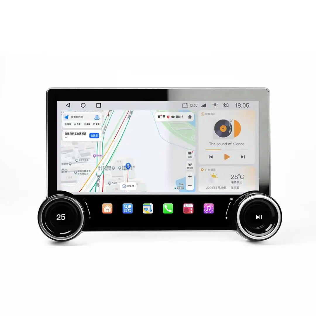

10.1'' Automotive Multimedia System Android Auto DSP Car Play Diamond AI 2K Infinite Dual Knob Car Radio Screen