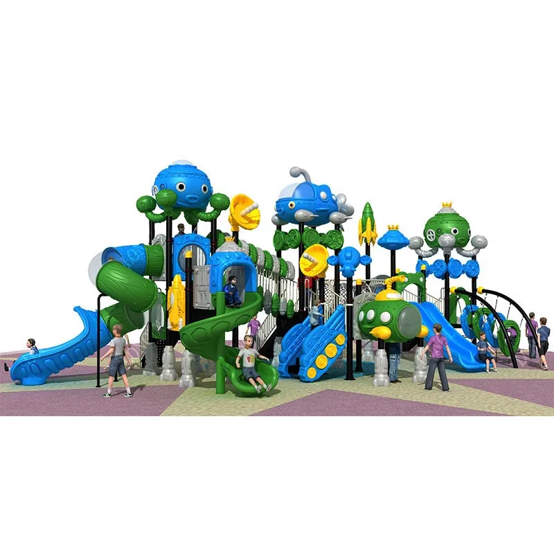 Huge Set of Outdoor Playground Facilities Kids Slide for Garden Residential School & Educational Purposes LLDPE Plastic Slide