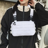 Unisex Tactical Chest Rig Bag Hip Hop Streetwear Functional New Waist Packs Adjustable Crossbody Chest Bag Waistcoat Kanye West