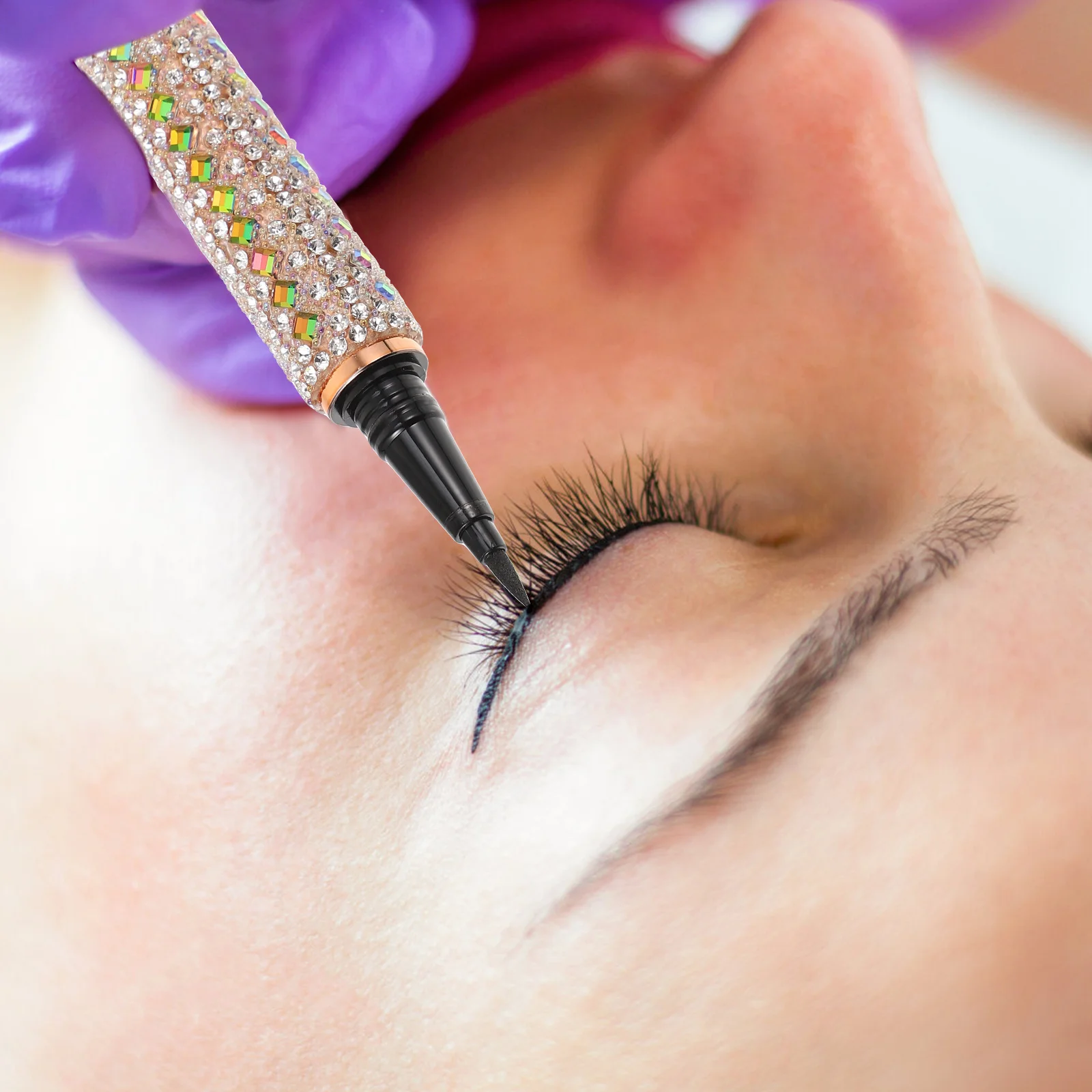 Lápiz Delineador de ojos líquido con punta ultrafina, resistente al agua, de larga duración, de secado rápido, para dibujo de líneas suaves, 1 Uds.