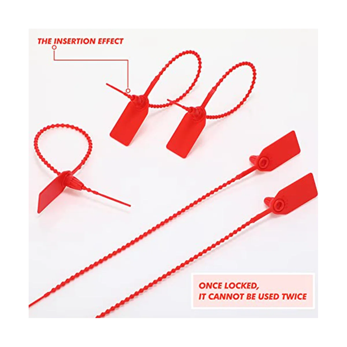 500 шт., пластиковые уплотнители для вскрытия огня, 250 мм