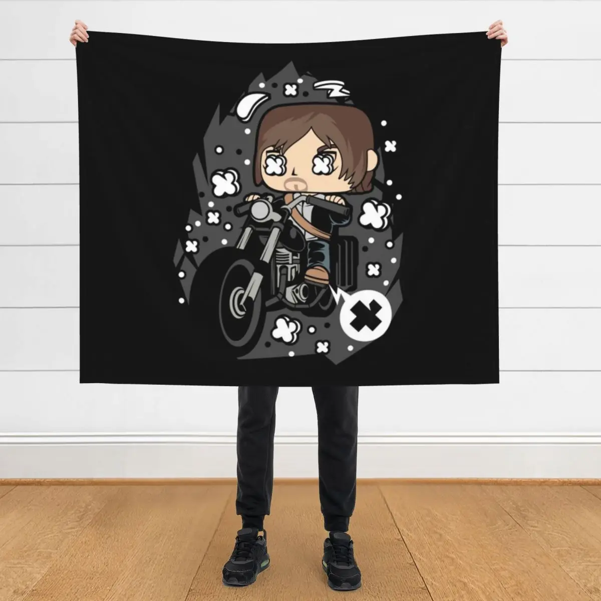 

Daryl Dixon Pop Art Throw Blanket Beautifuls Decorative Sofas Nap Luxury Blankets