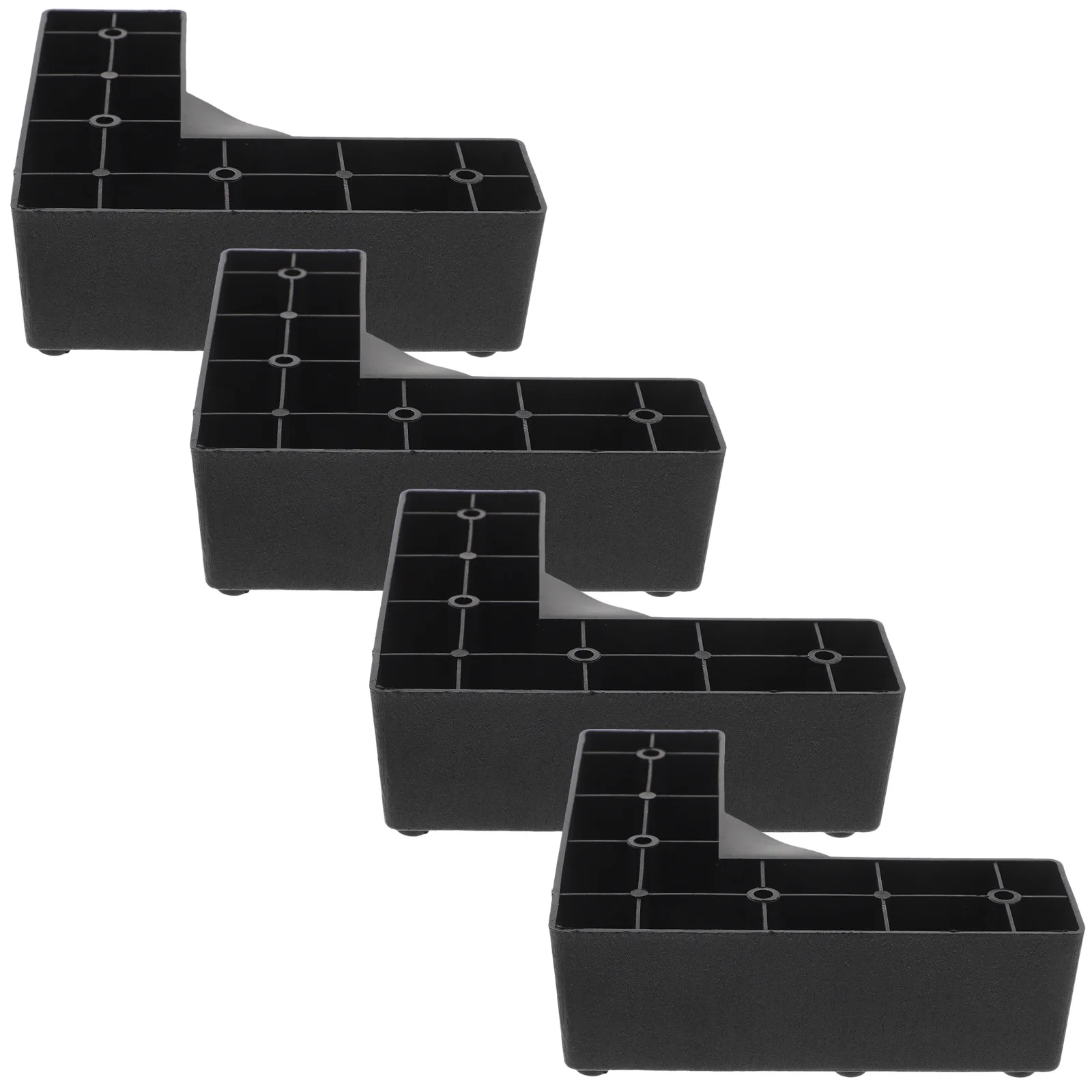 4 قطعة الأثاث البلاستيكي الناهضون 4 بوصة الثقيلة السرير المصاعد ل أريكة خزانة غسالة الجدول مكتب كرسي الساقين كتل التخزين #3