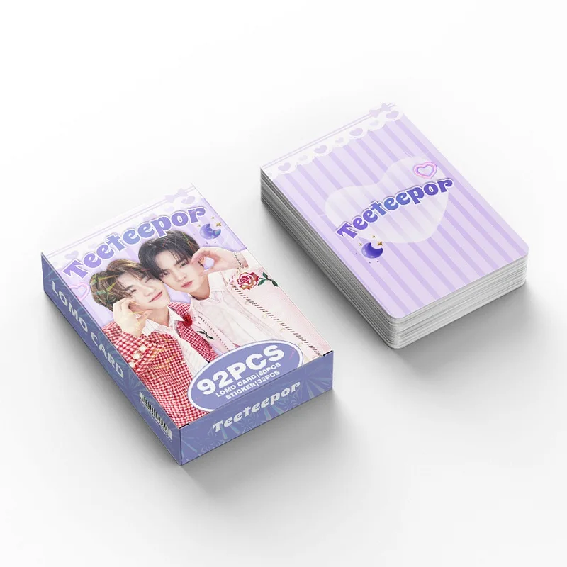 92Pcs/Set Thai Star CP TEETEEPOR Photocards with Stickers Thai