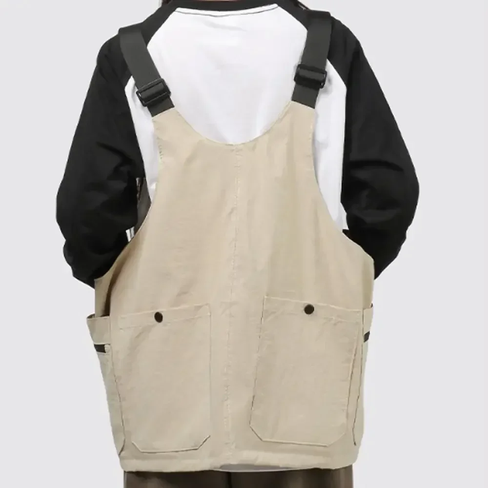 Nylon-Wickeltasche, wasserdichte, tragbare Westentasche im Casual-Stil, mit mehreren Taschen, Utility-Westentasche – Detail 2
