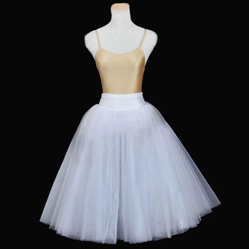 5 Lagen Professionele Ballet Tutu Skirs Voor Volwassen Kind Stijve Mesh Pannenkoek Buikdans Meisjes Praktijk Kids Wit Platter Tutu