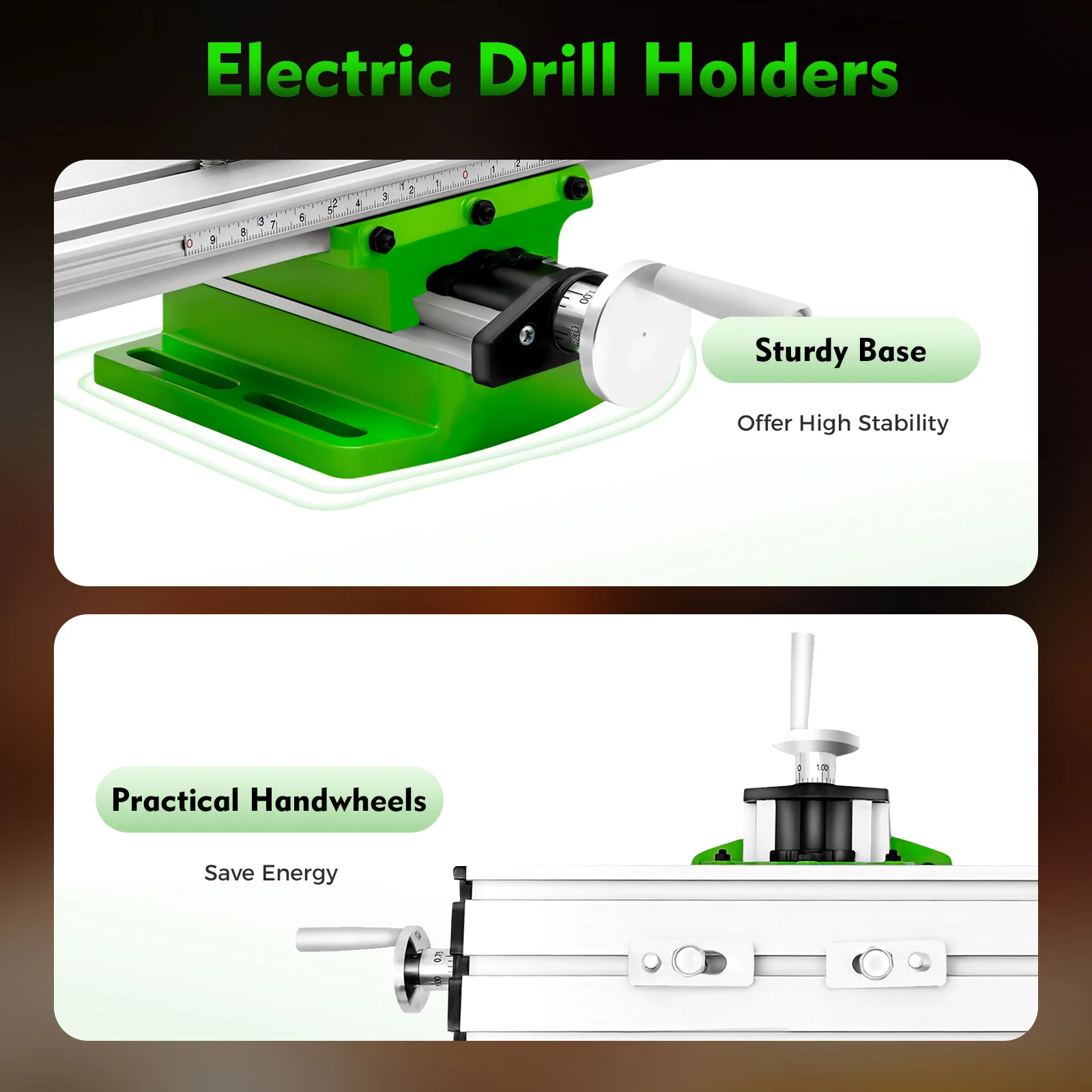 ALLSOME BG-6300 Compound Table Working Cross Slide Table Worktable for Milling Drilling Bench Multifunction Adjustable X-Y view 6