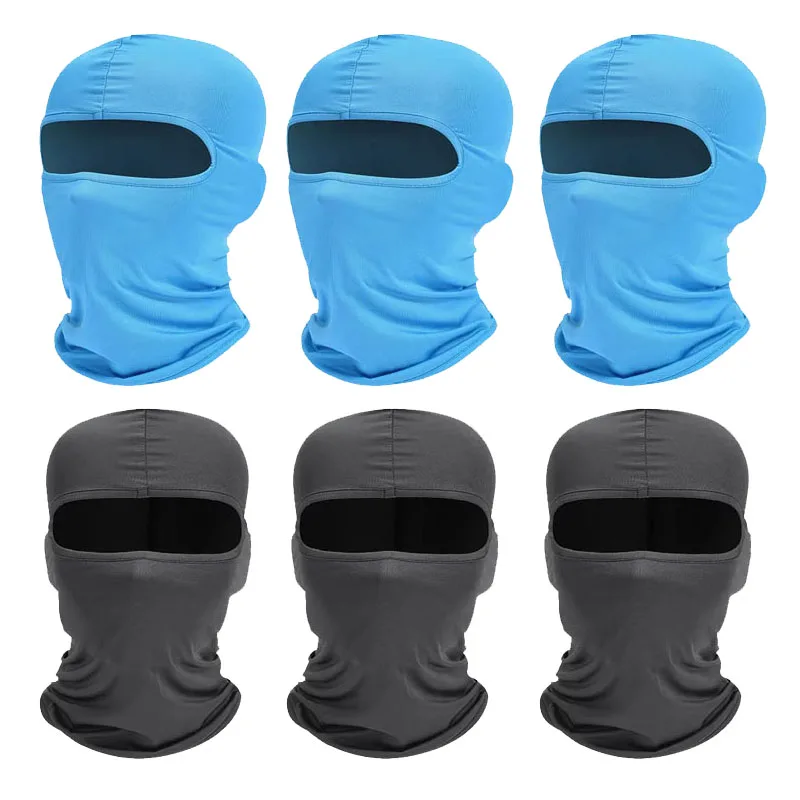 

6/1pcs Ski Mask for Men Full Face Mask Balaclava Black Ski Masks Covering Neck Gaiter