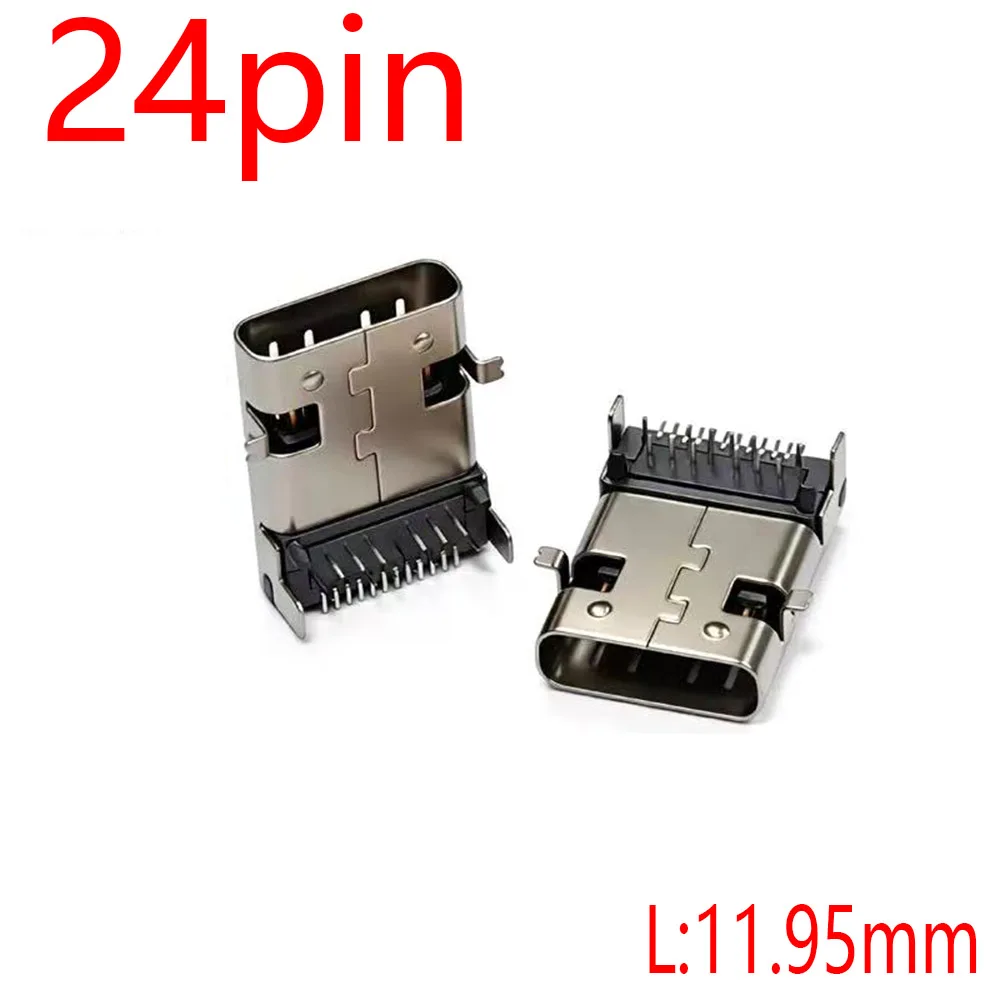 Type C USB 3.1   24 Pin Connector Type-C Socket SMD DIP Female Jack For PCB High Current Charging Port Transfer Data