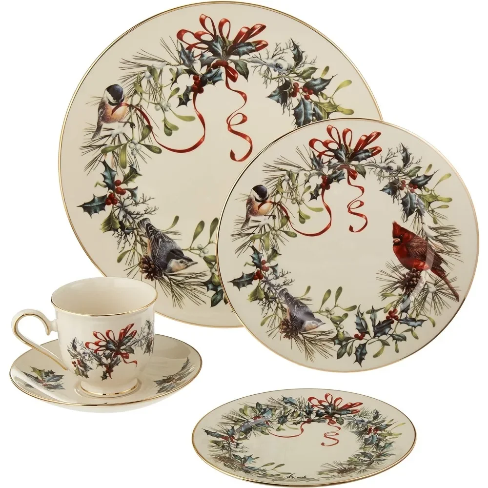 Lenox 835219 Winter Greetings 6-Piece Dinner Plate Set