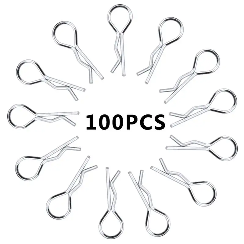 100PCS RC 1/10 Body Shell Clip Pins For HSP Redcat HPI Model Remote Control Car Spare Parts For 1/8/10/16 Scale RC Model Car Toy