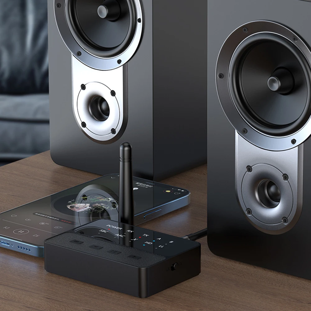 

Bluetooth-совместимый стереоадаптер 5.3 HIFI 3,5 мм AUX/RCA 2 в 1, беспроводной аудиоключ, стерео музыкальный адаптер для ТВ, автомобильный динамик