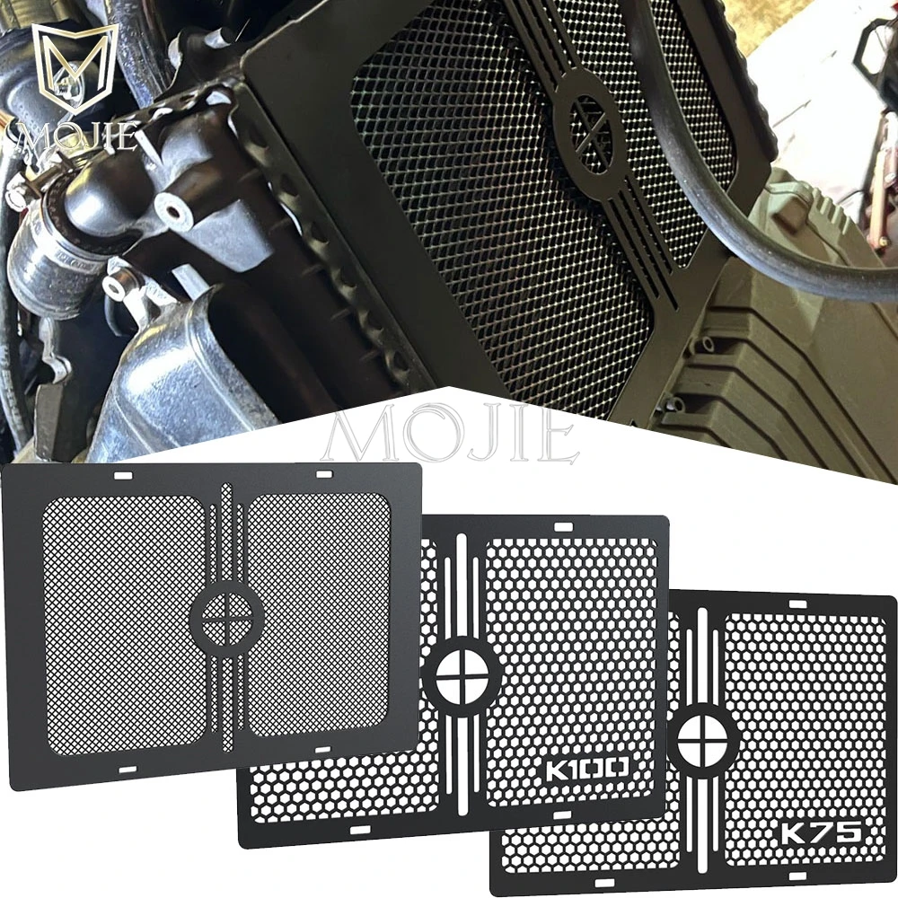 

New For BMW K Series K100 K75 K100LT K100RT K100RS Motorcycle Aluminum Radiator Grill Guard Cover Grille Oil Cooler Protector
