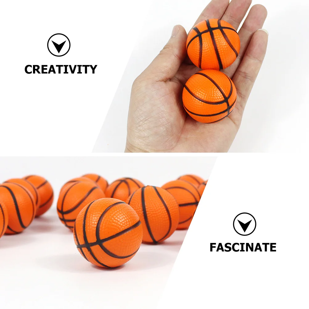 Mini ballons de basket-Ball d\'intérieur pour enfant, 24 pièces, à presser, en Pu, jouets de piscine