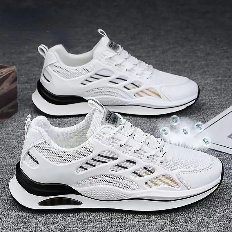 2026 Summer New Breathable Mesh Shoes for Men Versatile casual Thick soled Sport Casual Running Daddy Shoes sneaker for students