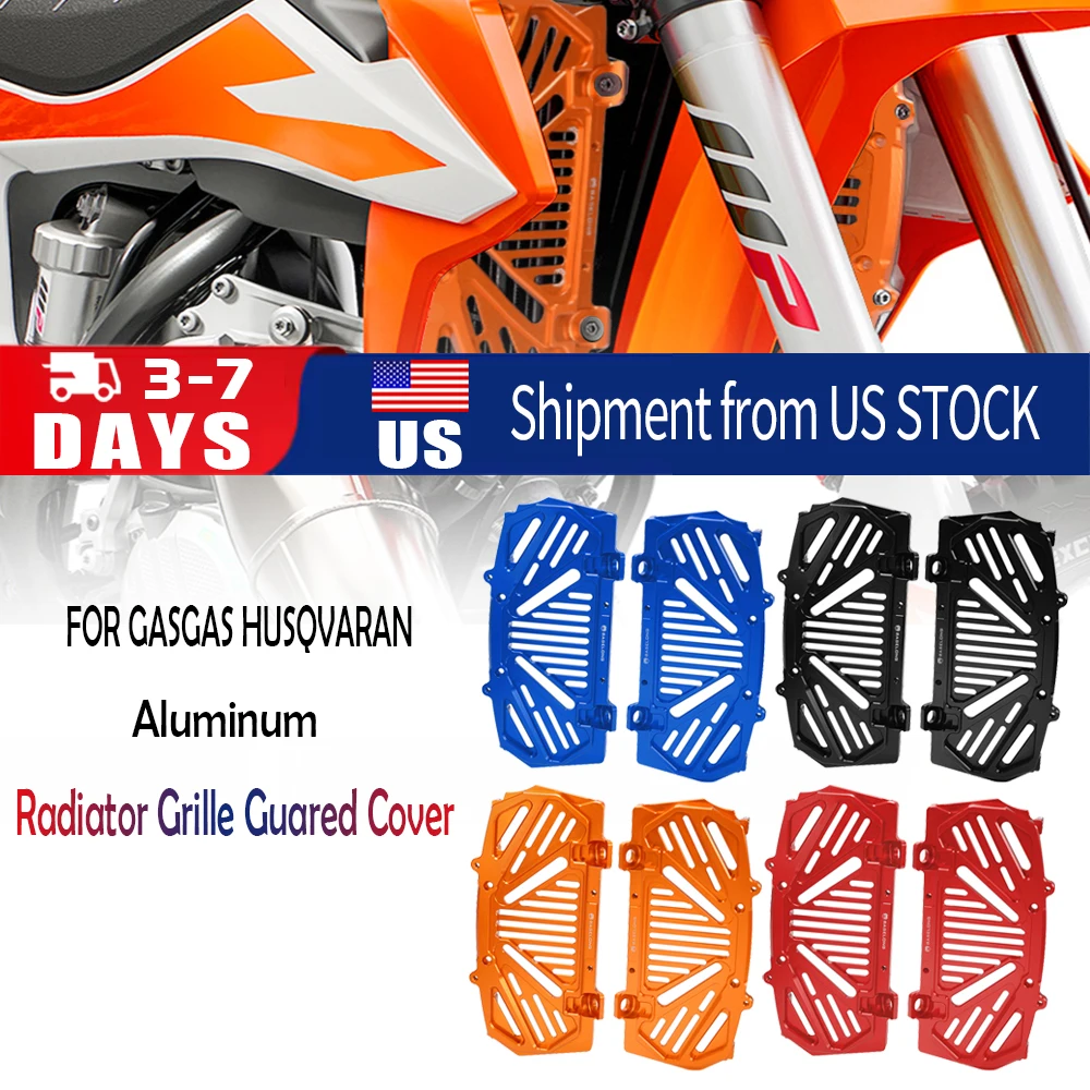 

Radiator Grille Guard Protector Cover For KTM XC XCF XCW XCFW SX SXF EXC EXCF Six Day TPI 125 250 350 450 500 2017- 2024 2023