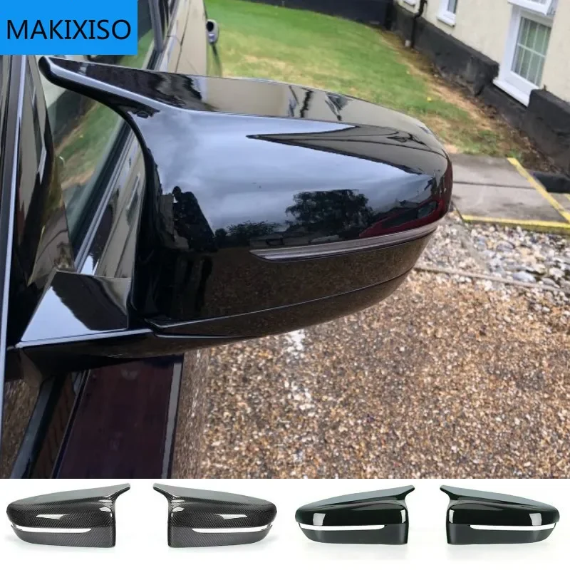 Osłona lusterka zamienna do BMW serii 5 G30 G31, lusterko boczne lewe, strona kierowcy, włókno węglowe ABS, 2017 2018 2019