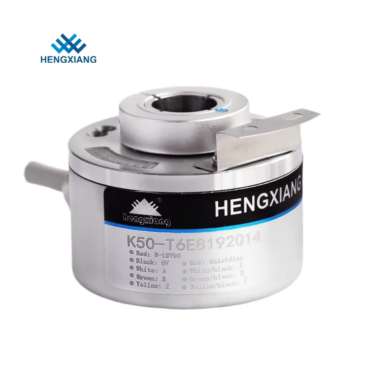 GOOD HENGXIANG K50 Incremental Encoder Rotary 6/8/10/12/14/15mm Hollow Shaft Sensing Encoder Sensor Encoder