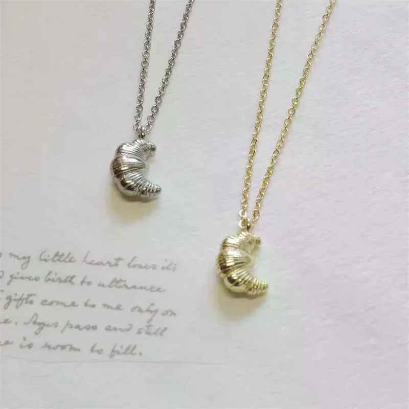 قلادة كرواسون ساحرة للنساء؛ مجوهرات عصرية، هدية جميلة للفتيات #5