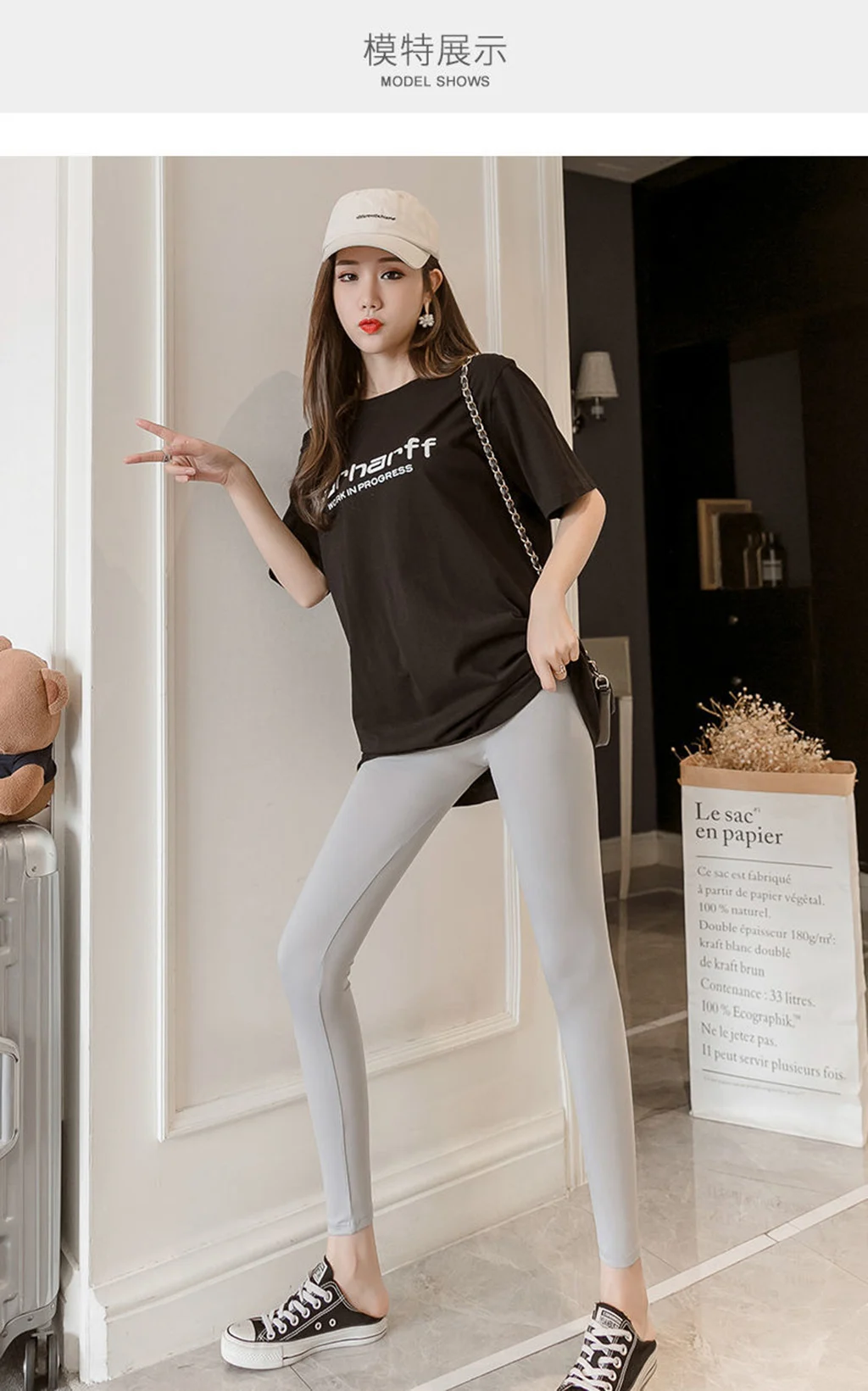 سراويل ضيقة للنساء سراويل ضيقة قابلة للتنفس طوال اليوم مريحة بدون أشكال سراويل ضيقة غير رسمية عالية التمدد للياقة البدنية #5