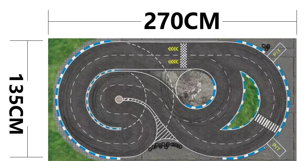 

1/28 24 MINI-Z DRZ2 GLD Simulation Mosquito Car Professional Drift Thickened Track Track Track