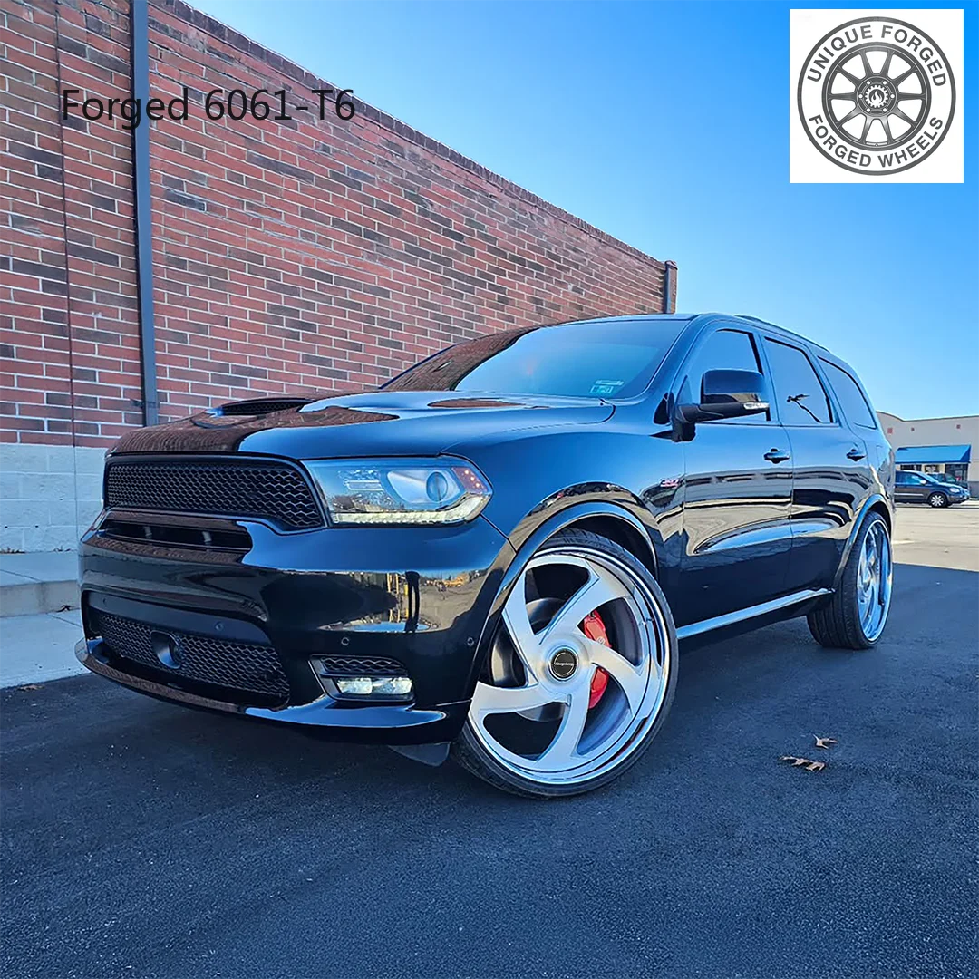 

2026 New Design Two-piece Luxury Car Wheels 20-28 Inch 5x127 Five-spoke Brushed Silver Deep Dish Forged Wheel Rims