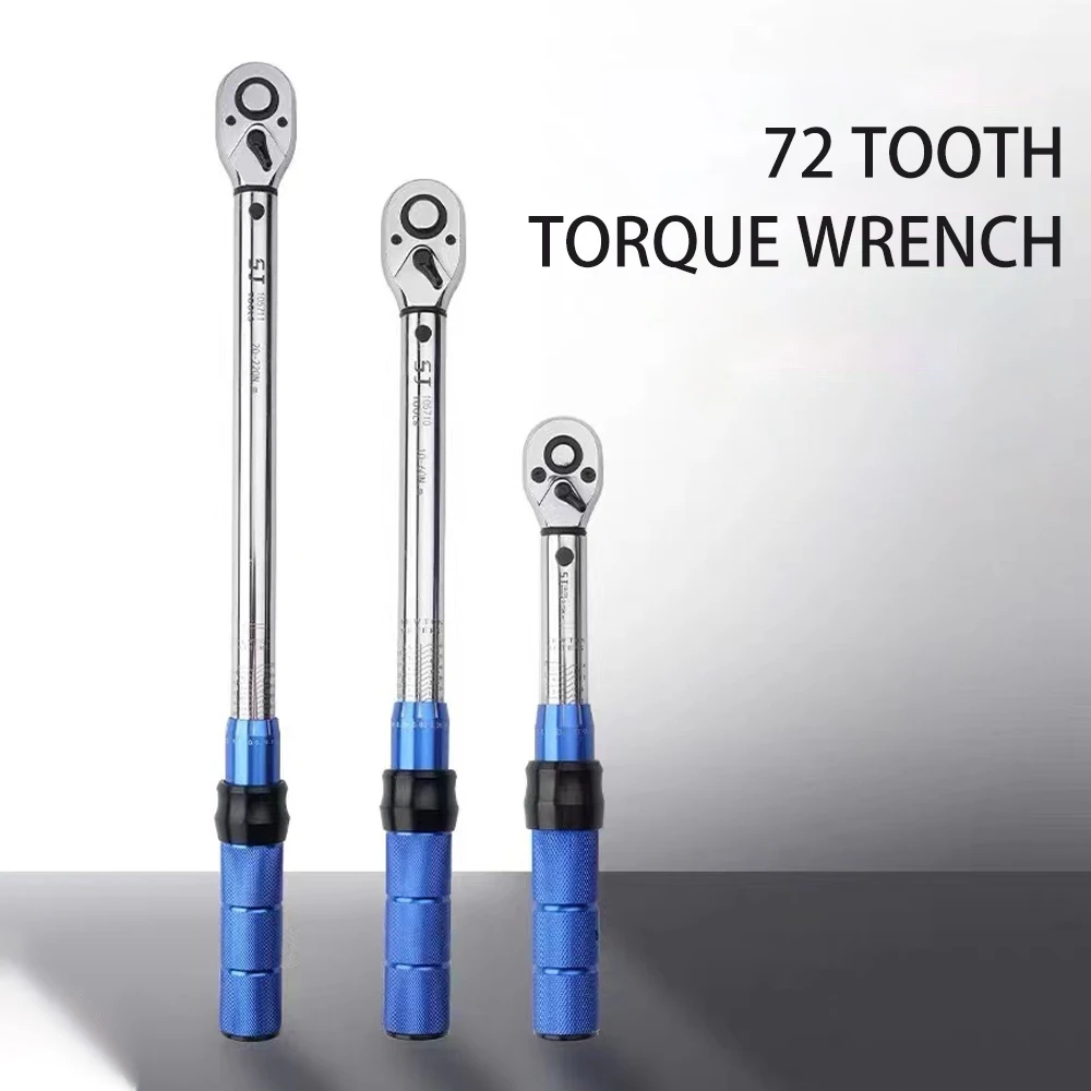 3/8 Inch 5-60N.m Torque Wrench Square Drive Torques Key High Precision Torque Wrench Professional Bicycle Automotive Tool