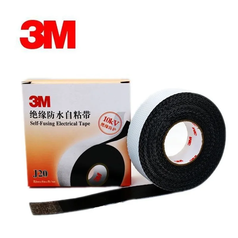 

3M J20 Electrician Tape Insulation Waterproof Self-Adhesive Tape High Temperature Waterproof Insulation Sealing Wire Repair Tape