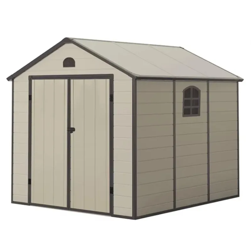 Modern Weather-Resistant Roof Design Steel Metal Outdoor Utility Storage Tool Shed Kit for Backyard Garden Casas Prefabricadas