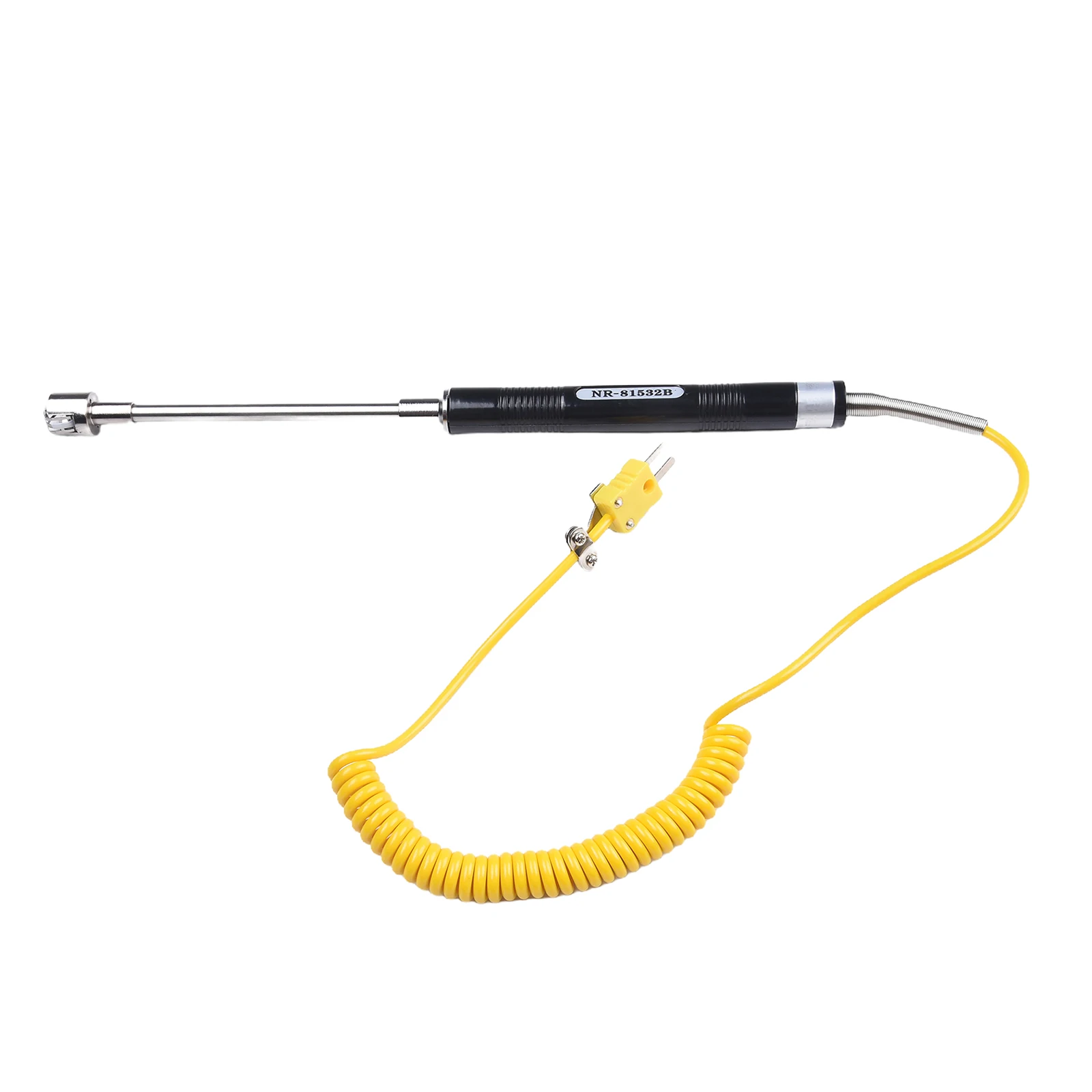Spring Wire Stretchable K Type Thermocouple Probe Sensor for Surface Temperature Measurement Compatible with TM902C TES1310